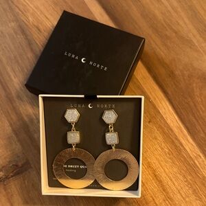 Luna Norte Gold and Silver Earrings